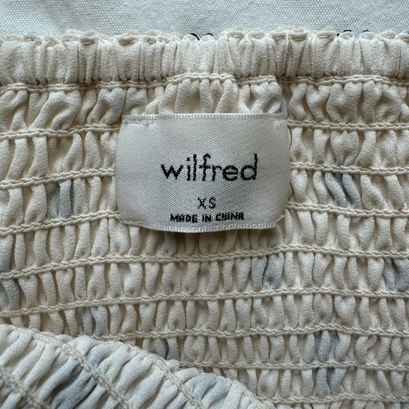 Aritzia Wilfred Eldorado Dress in Birch/Classic Navy Size XS - Picture 10 of 12